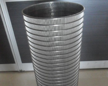 Wedge wire cylindrical element
